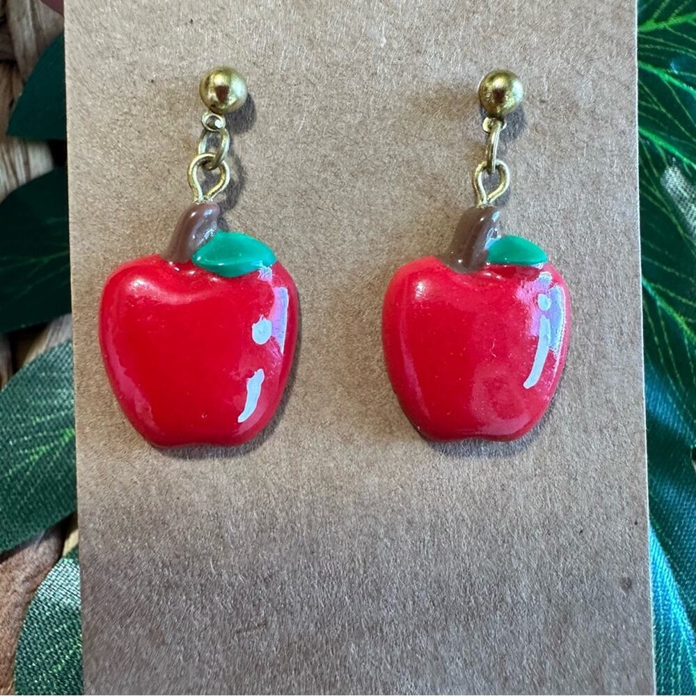 BOGO free ModCloth apple earrings